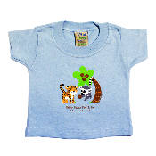 Jaguar & Lemur Infant Tee (Sky Blue)